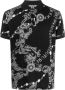 Versace Jeans Couture Poloshirt met barok patroon Zwart - Thumbnail 1