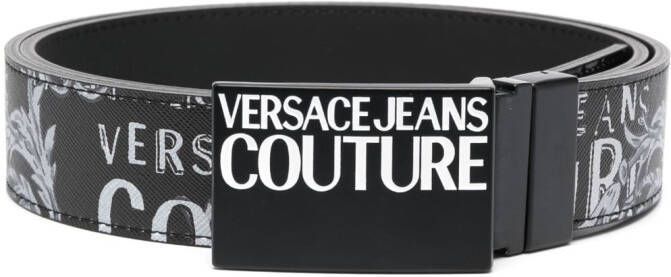 Versace Jeans Couture Riem met barokprint Zwart