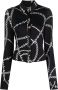 Versace Jeans Couture Blouse met halsketting print Zwart - Thumbnail 1
