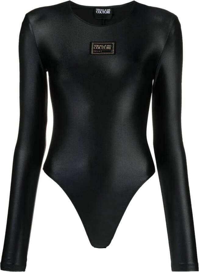 Versace Jeans Couture Body met logopatch Zwart