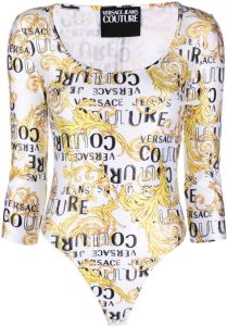 Versace Jeans Couture Body met logoprint Wit