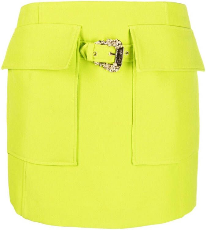 Versace Jeans Couture Mini-rok met gespdetail Groen