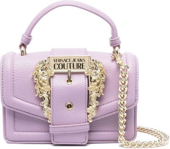 Versace Jeans Couture Schoudertas met gesp Paars