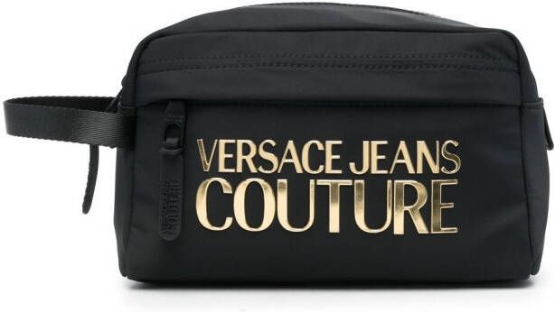 Versace Jeans Couture Buidel verfraaid met logo Zwart