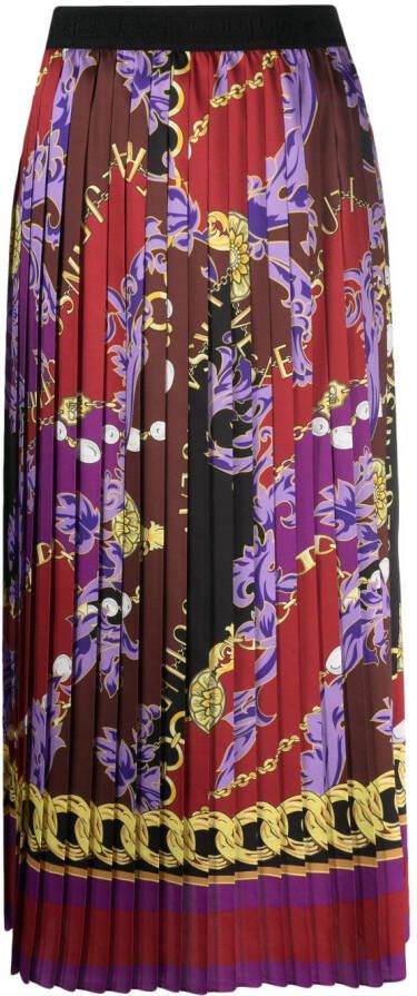 Versace Jeans Couture Rok met kettingprint Rood