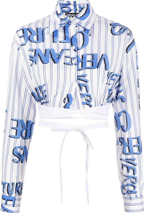 Versace Jeans Couture Cropped blouse Wit