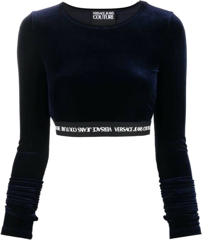 Versace Jeans Couture Cropped top Blauw
