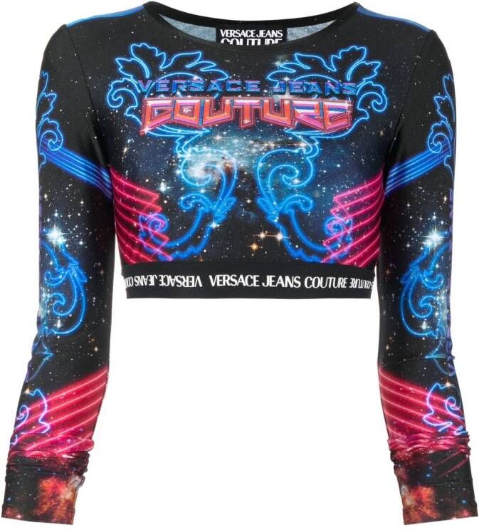 Versace Jeans Couture Cropped top Blauw