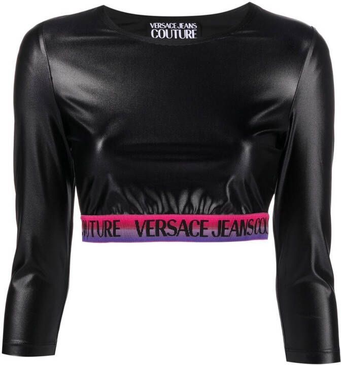 Versace Jeans Couture Cropped top Zwart