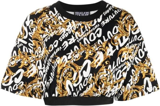 Versace Jeans Couture Cropped top Zwart
