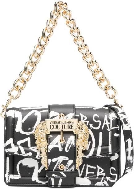 Versace Jeans Couture Crossbodytas met graffiti-print Zwart