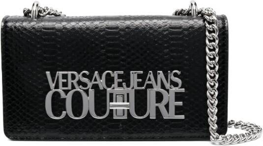 Versace Jeans Couture Crossbodytas met krokodillen-reliëf Zwart