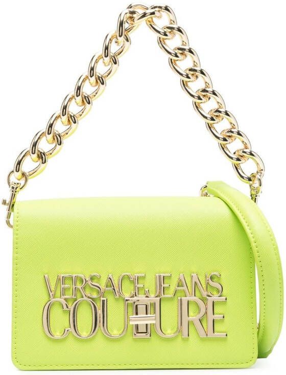 Versace Jeans Couture Crossbodytas met logoplakkaat Groen