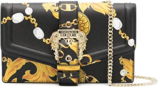 Versace Jeans Couture Crossbodytas met luipaardprint Zwart