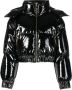 Versace Jeans Couture Donsjack met glanzende afwerking Zwart - Thumbnail 1