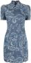 Versace Jeans Couture Denim mini-jurk Blauw - Thumbnail 1