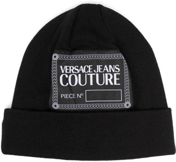 Versace Jeans Couture Gebreide muts Zwart