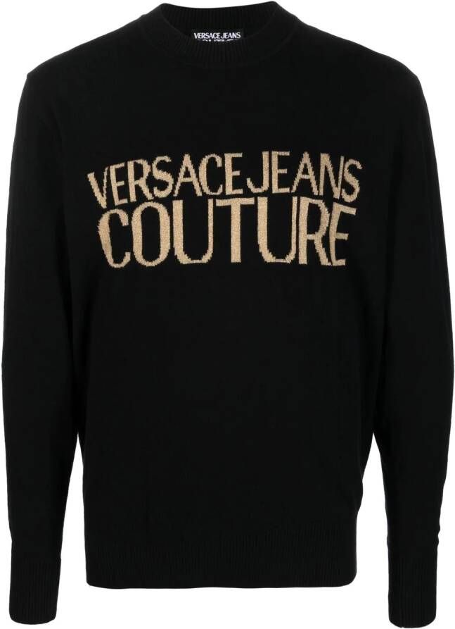 Versace Jeans Couture Gebreide trui Zwart