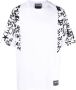 Versace Jeans Couture T-shirt met graffiti-print Wit - Thumbnail 1