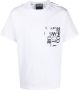Versace Jeans Couture T-shirt met grafische print Wit - Thumbnail 1
