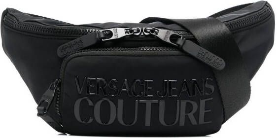 Versace Jeans Couture Heuptas met logo-reliëf Zwart