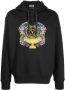 Versace Jeans Couture Hoodie met logoprint Zwart - Thumbnail 1