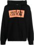 Versace Jeans Couture Hoodie met logoprint Zwart - Thumbnail 1