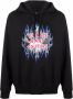 Versace Jeans Couture Hoodie met logoprint Zwart - Thumbnail 1