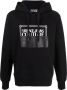 Versace Jeans Couture Hoodie met logoprint Zwart - Thumbnail 1