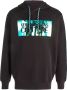 Versace Jeans Couture Hoodie met logoprint Zwart - Thumbnail 1