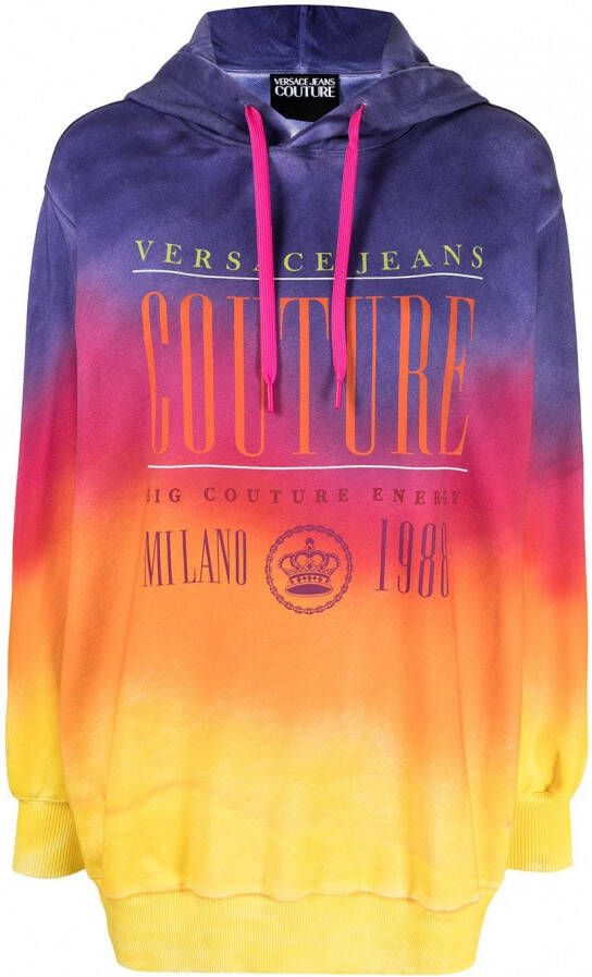 Versace Jeans Couture Hoodie met tie-dye print Veelkleurig