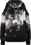 Versace Jeans Couture Hoodie met tie-dye print Zwart - Thumbnail 1