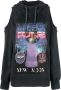 Versace Jeans Couture Hoodie met uitgesneden mouwen Grijs - Thumbnail 1