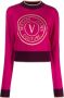 Versace Jeans Couture Intarsia trui Roze - Thumbnail 1