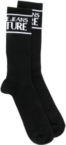 Versace Jeans Couture Intarsia sokken Zwart