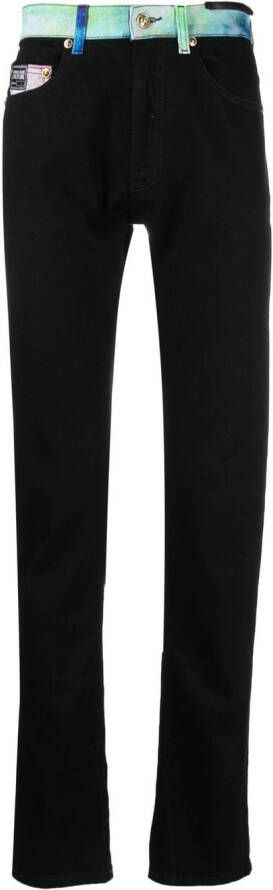Versace Jeans Couture Jeans met kosmosprint Zwart