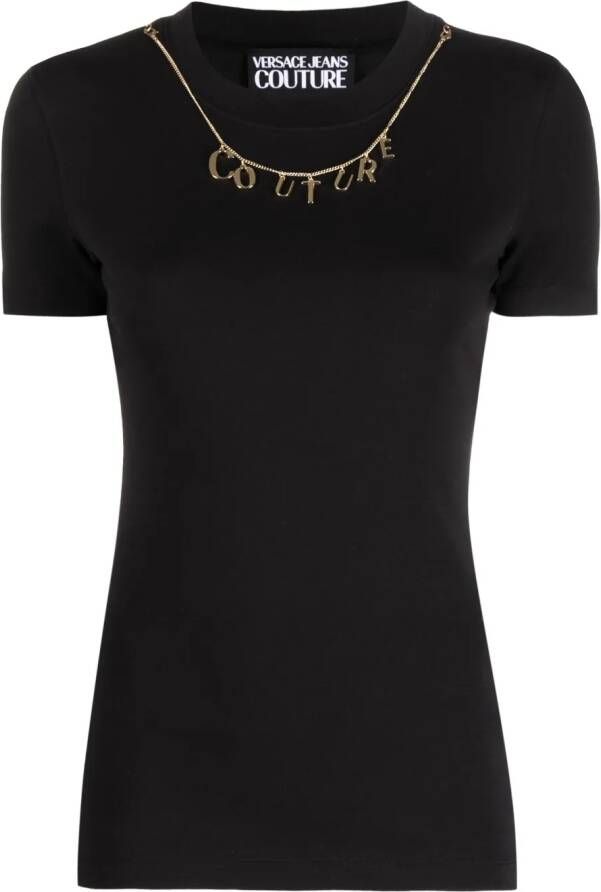 Versace Jeans Couture Katoenen T-shirt Zwart