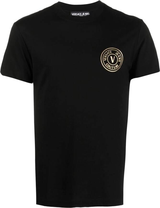 Versace Jeans Couture Katoenen T-shirt Zwart