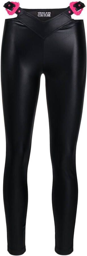Versace Jeans Couture Legging met gespdetail Zwart