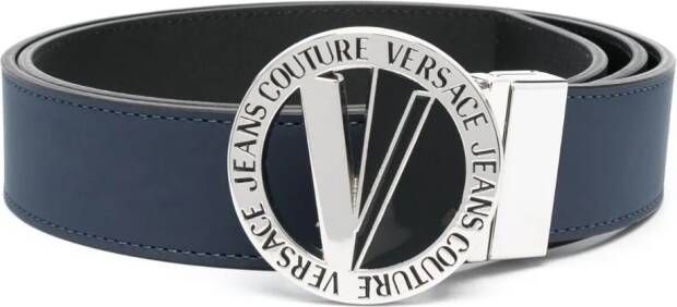 Versace Jeans Couture Riem met logogesp Blauw