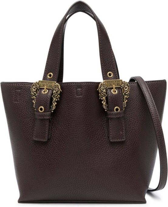 Versace Jeans Couture Shopper met logogesp Bruin