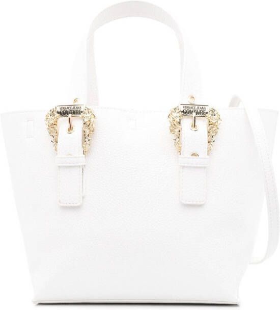 Versace Jeans Couture Shopper met logogesp Wit