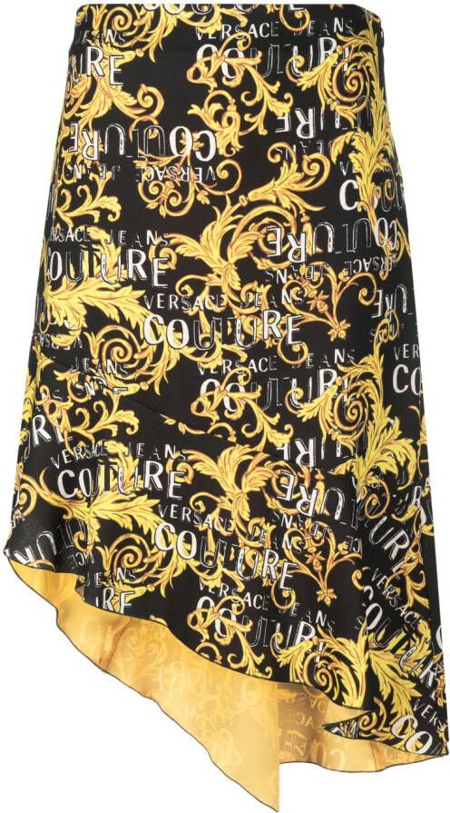 Versace Jeans Couture Asymmetrische rok Zwart