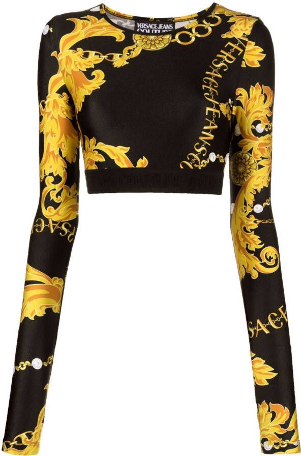 Versace Jeans Couture Cropped top Zwart