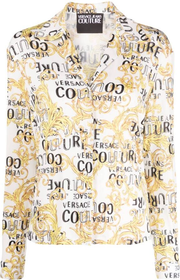 Versace Jeans Couture Blouse met print Wit