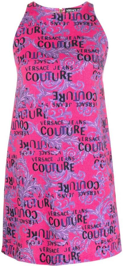 Versace Jeans Couture Mouwloze mini-jurk Roze