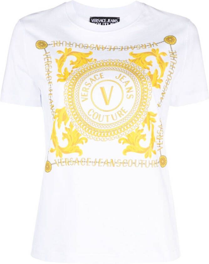 Versace Jeans Couture Blouse met print Wit