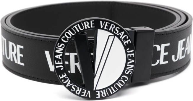 Versace Jeans Couture Leren riem Zwart