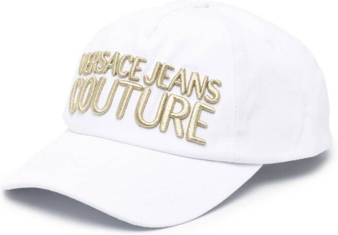 Versace Jeans Couture Honkbalpet met geborduurd logo Wit
