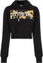 Versace Jeans Couture Cropped hoodie Zwart - Thumbnail 1